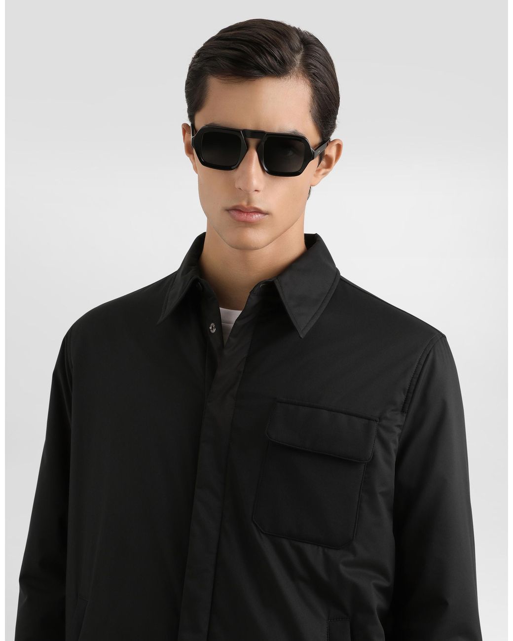 Dolce & Gabbana Black Scuba Jacket for men