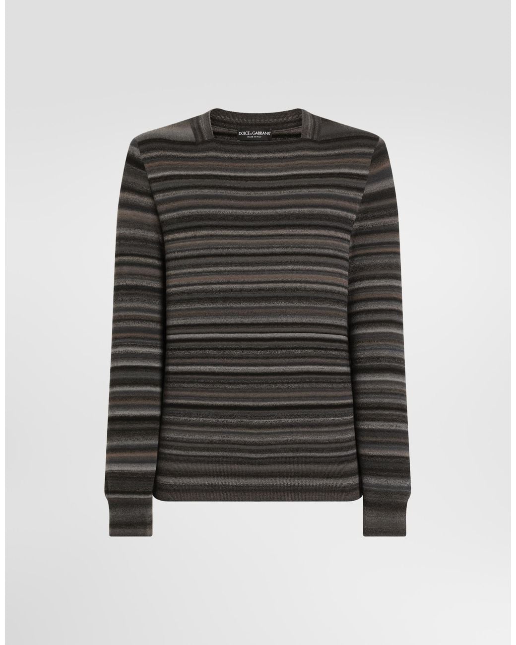 Dolce & Gabbana Black Pull Colloquadro M/L for men