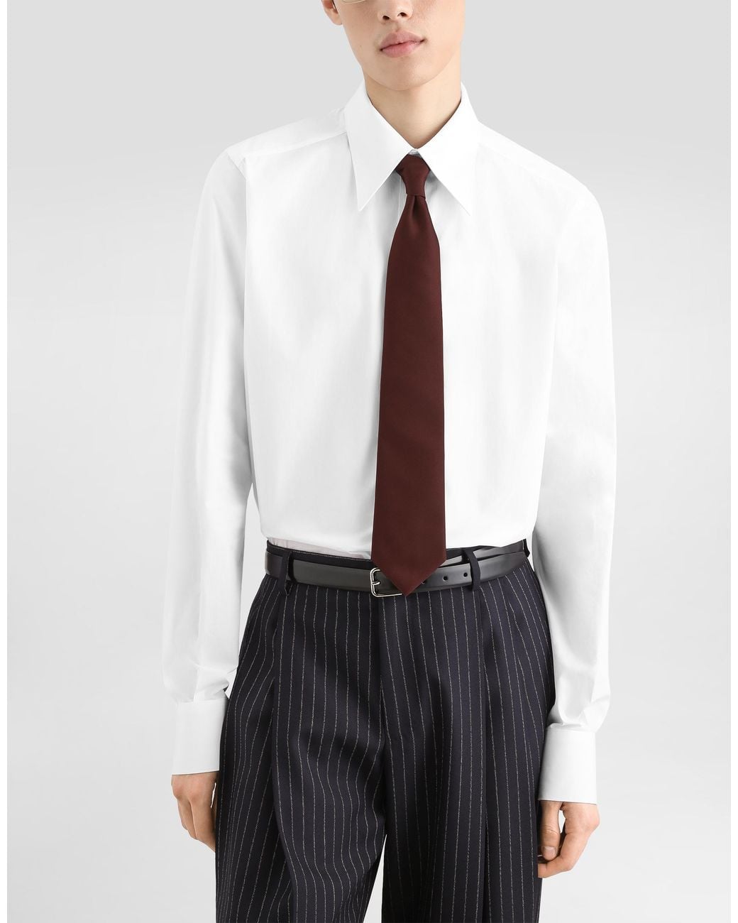 Dolce & Gabbana White Cravatta Pala 8 for men