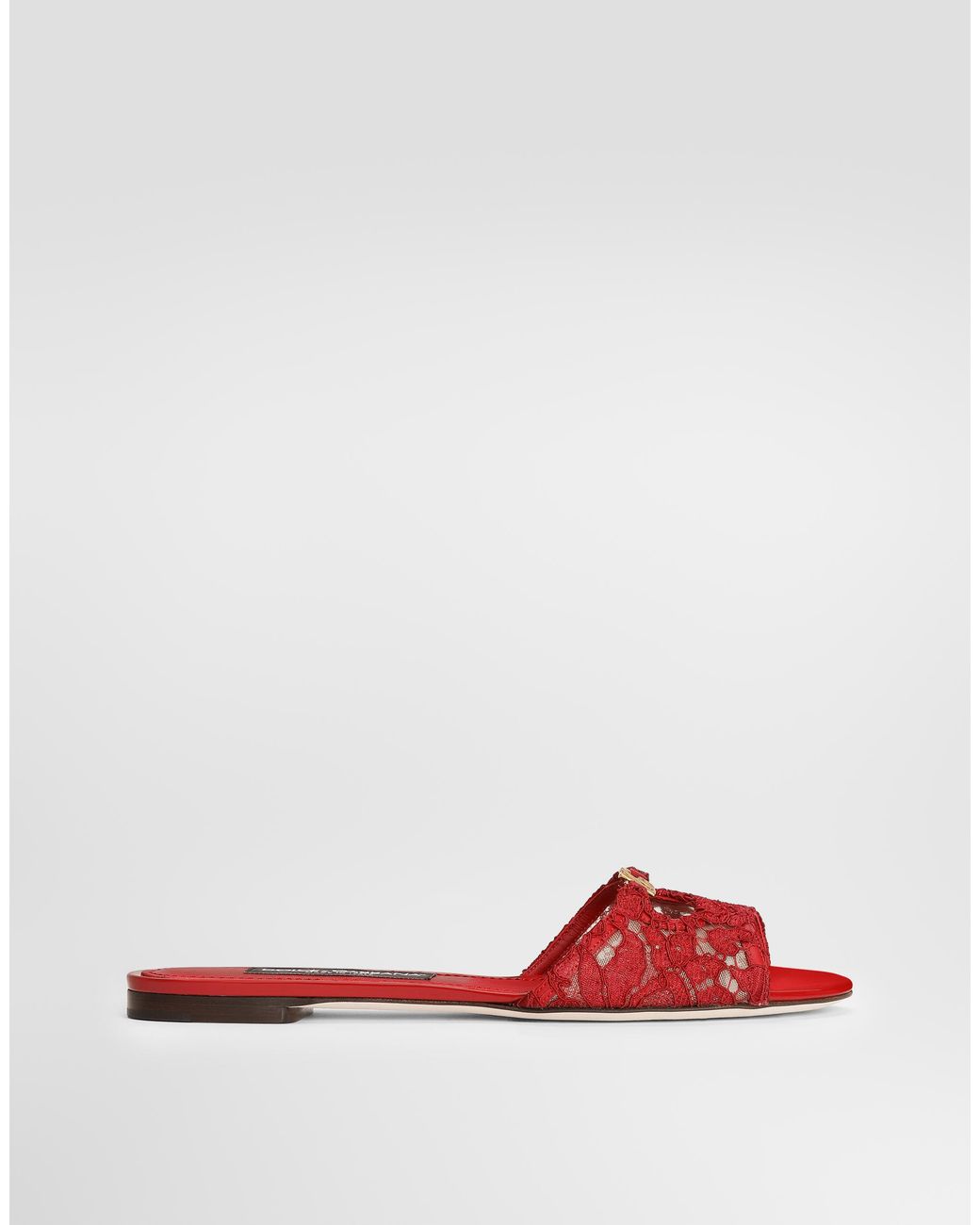 Dolce & Gabbana White Ciabatta Flat