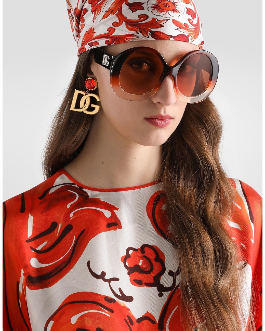 Dolce & Gabbana Orange Orecchini