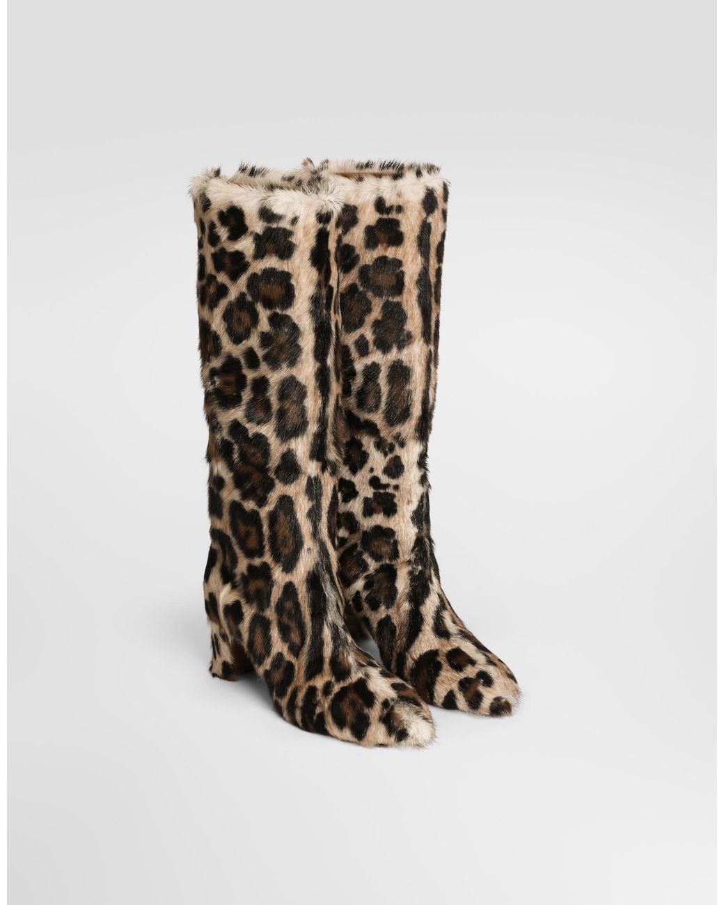 Dolce & Gabbana White Leo Kid Leather Boots