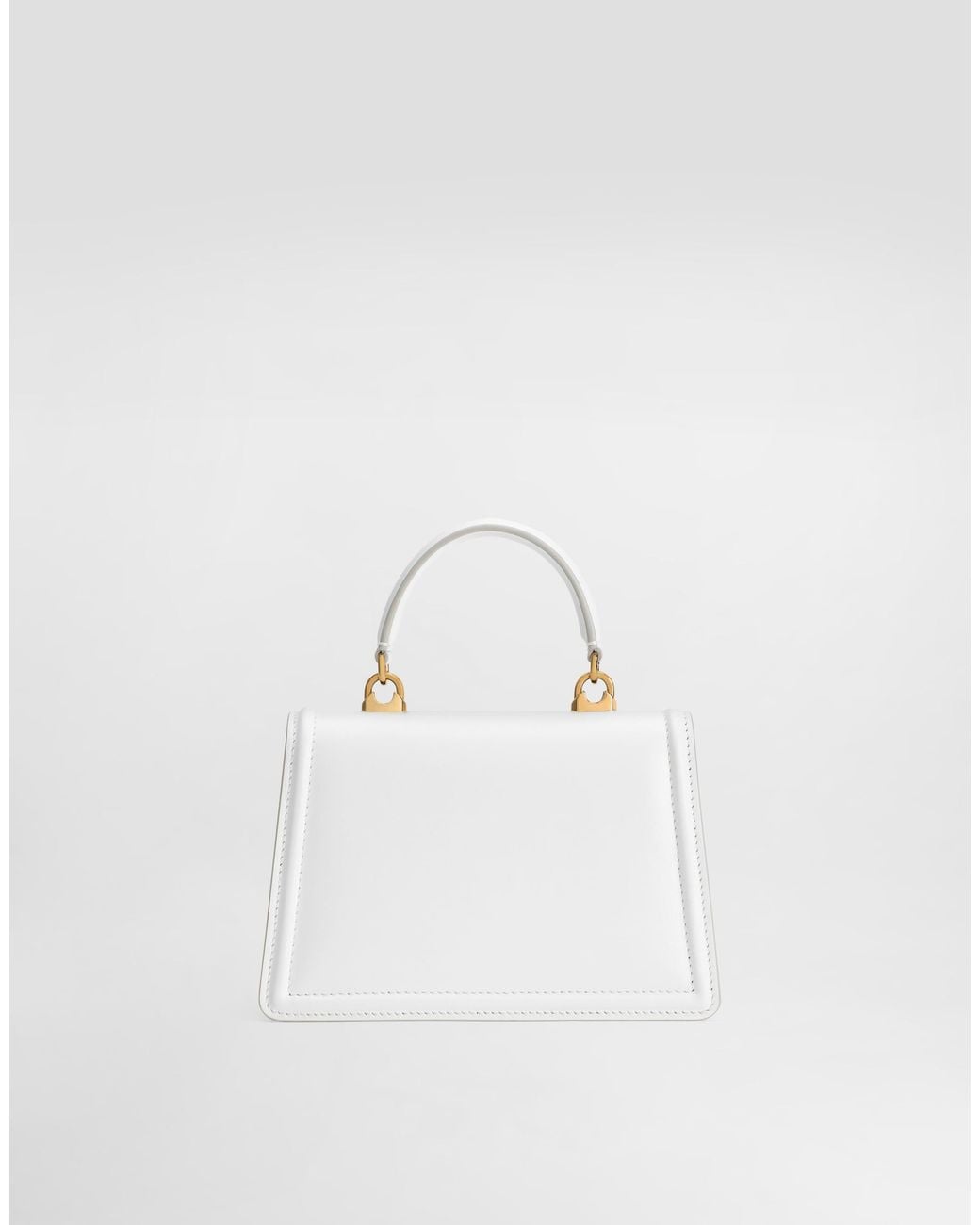 Dolce & Gabbana White Medium Devotion Bag