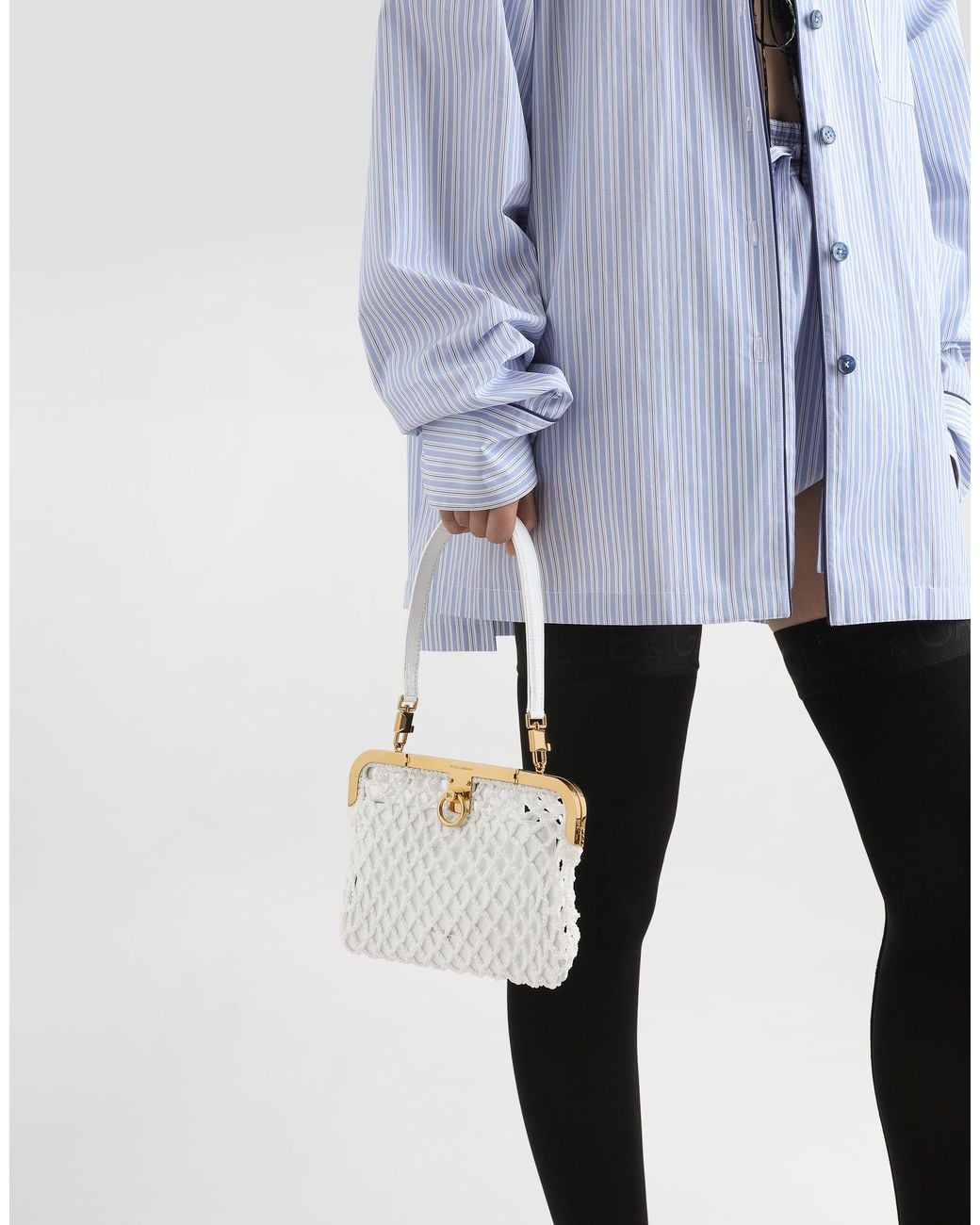 Dolce & Gabbana White Amanda Handbag