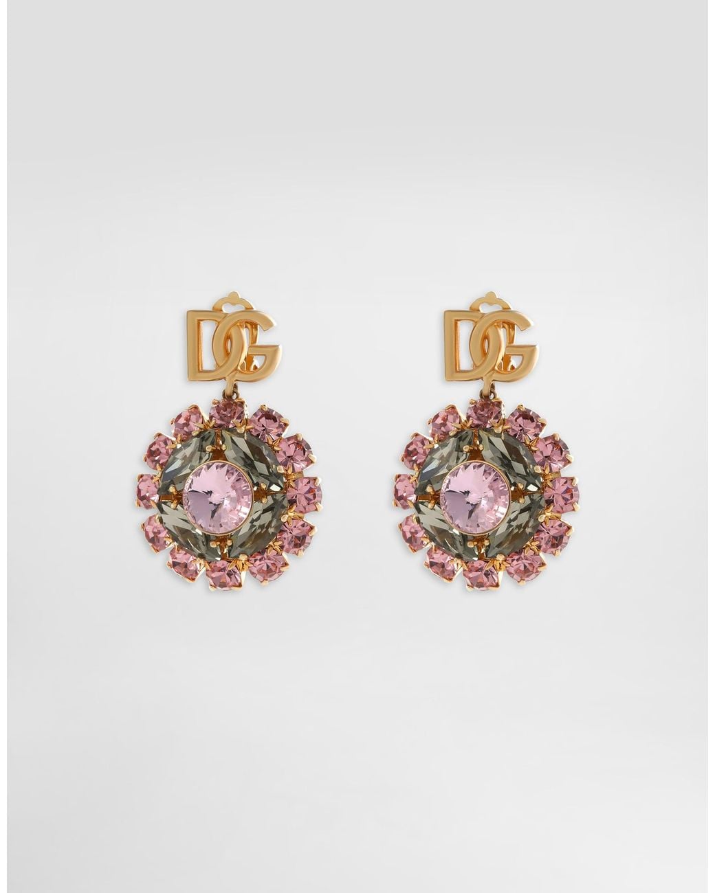 Dolce & Gabbana White Re Edition Clip Earrings