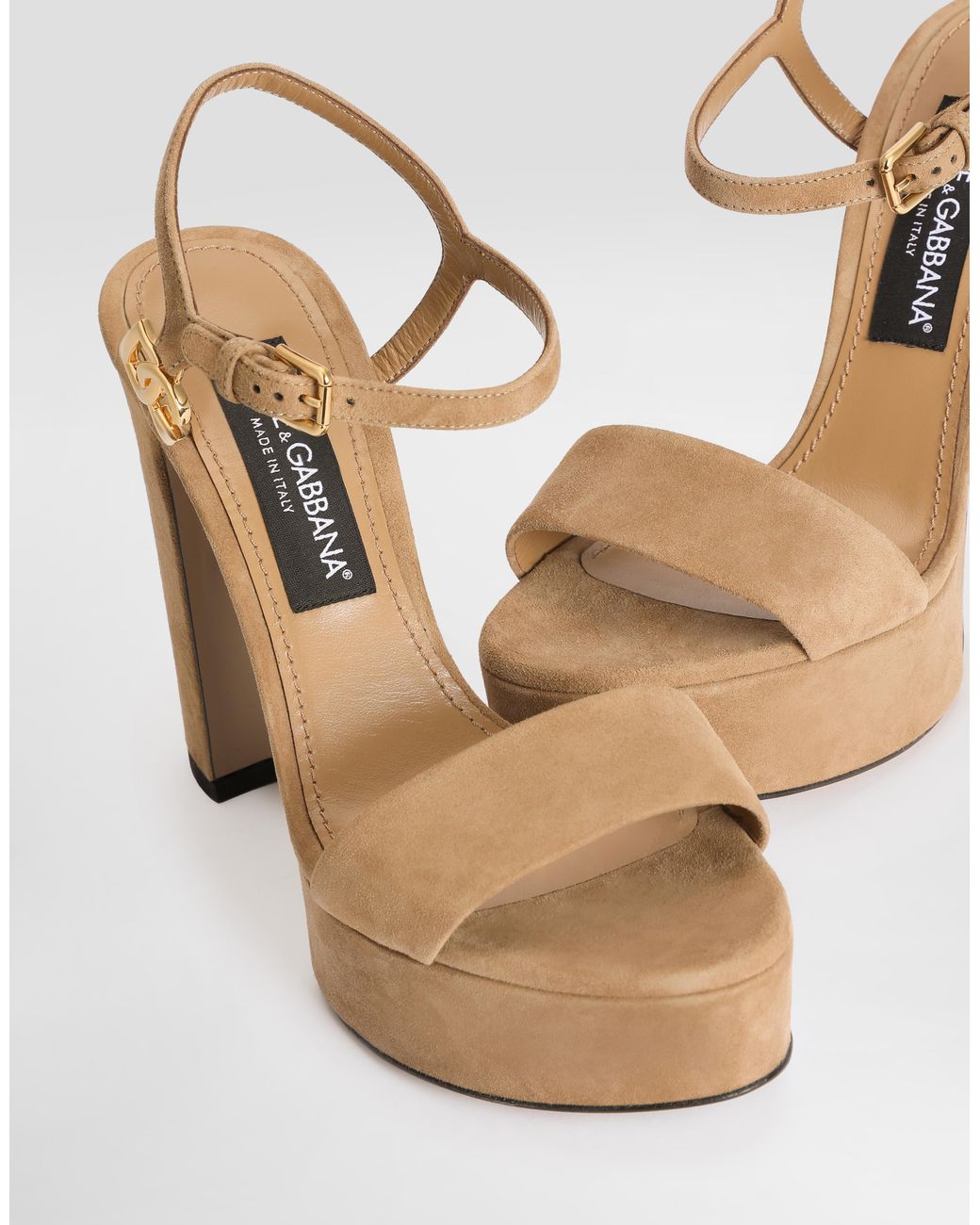 Dolce & Gabbana White Sandalo Plt