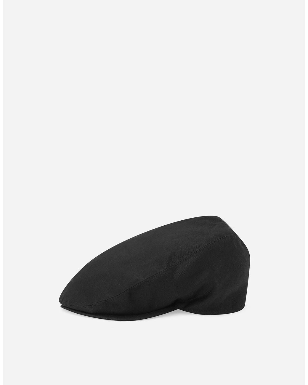 Dolce & Gabbana Black Cotton Flat Cap for men