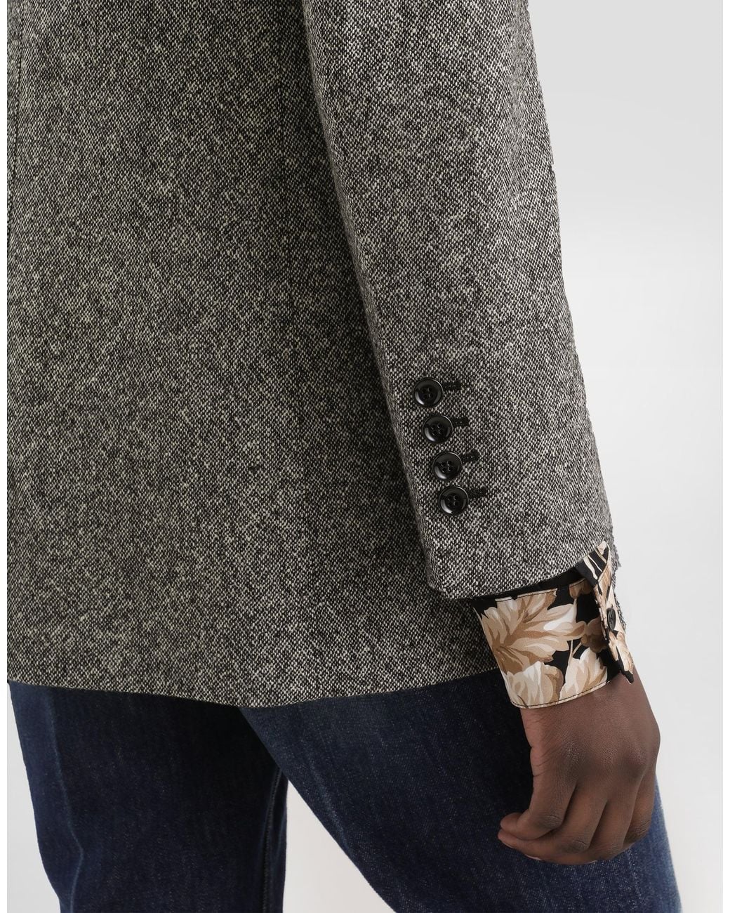 Dolce & Gabbana Gray Single-Breasted Jacket