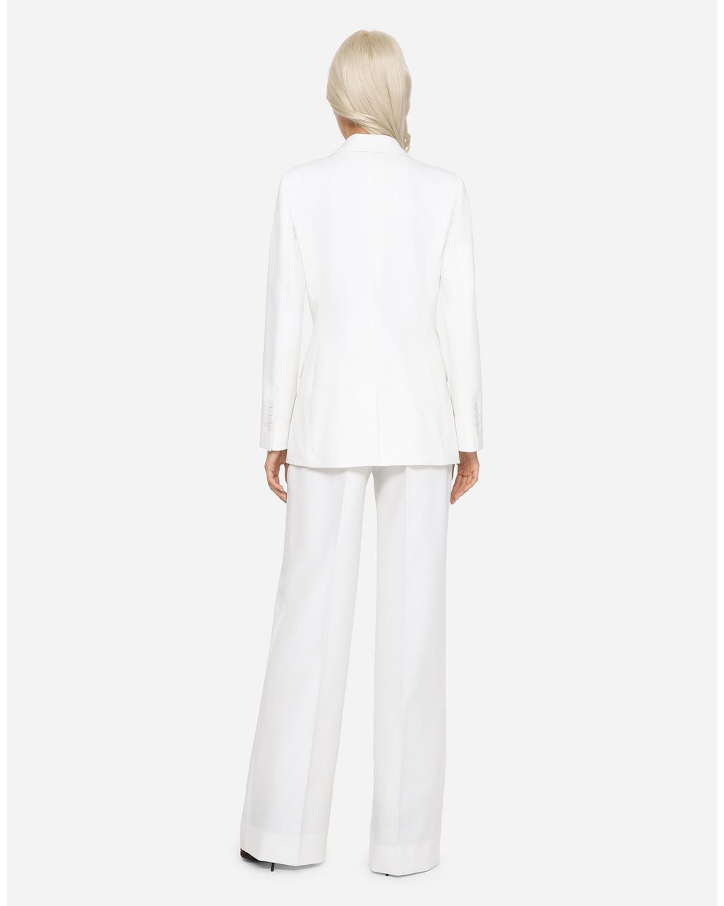 Dolce & Gabbana White Wool Pants