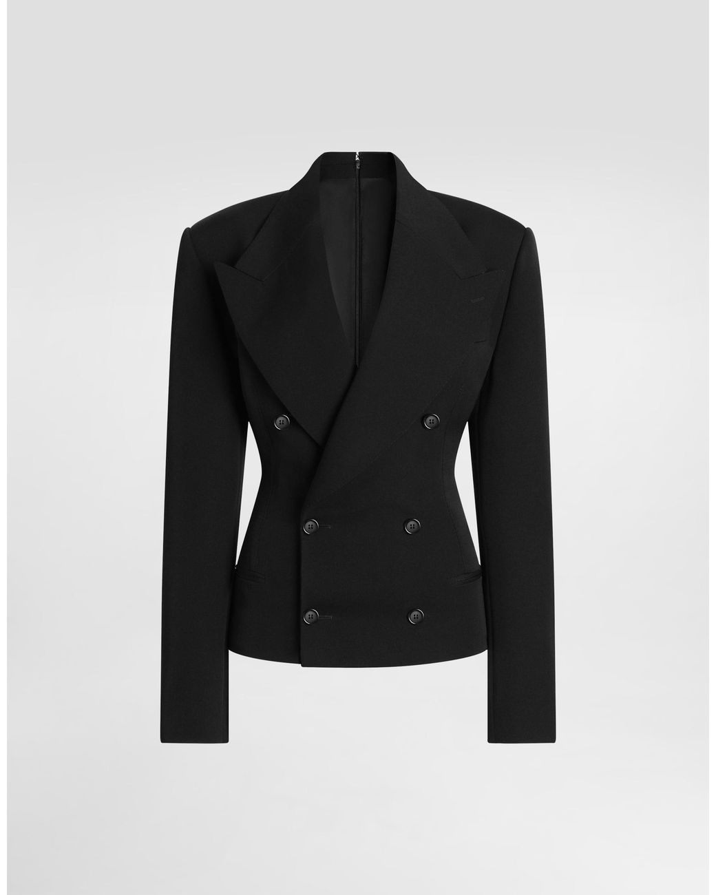 Double-Breasted Jacket Dolce & Gabbana de color Black