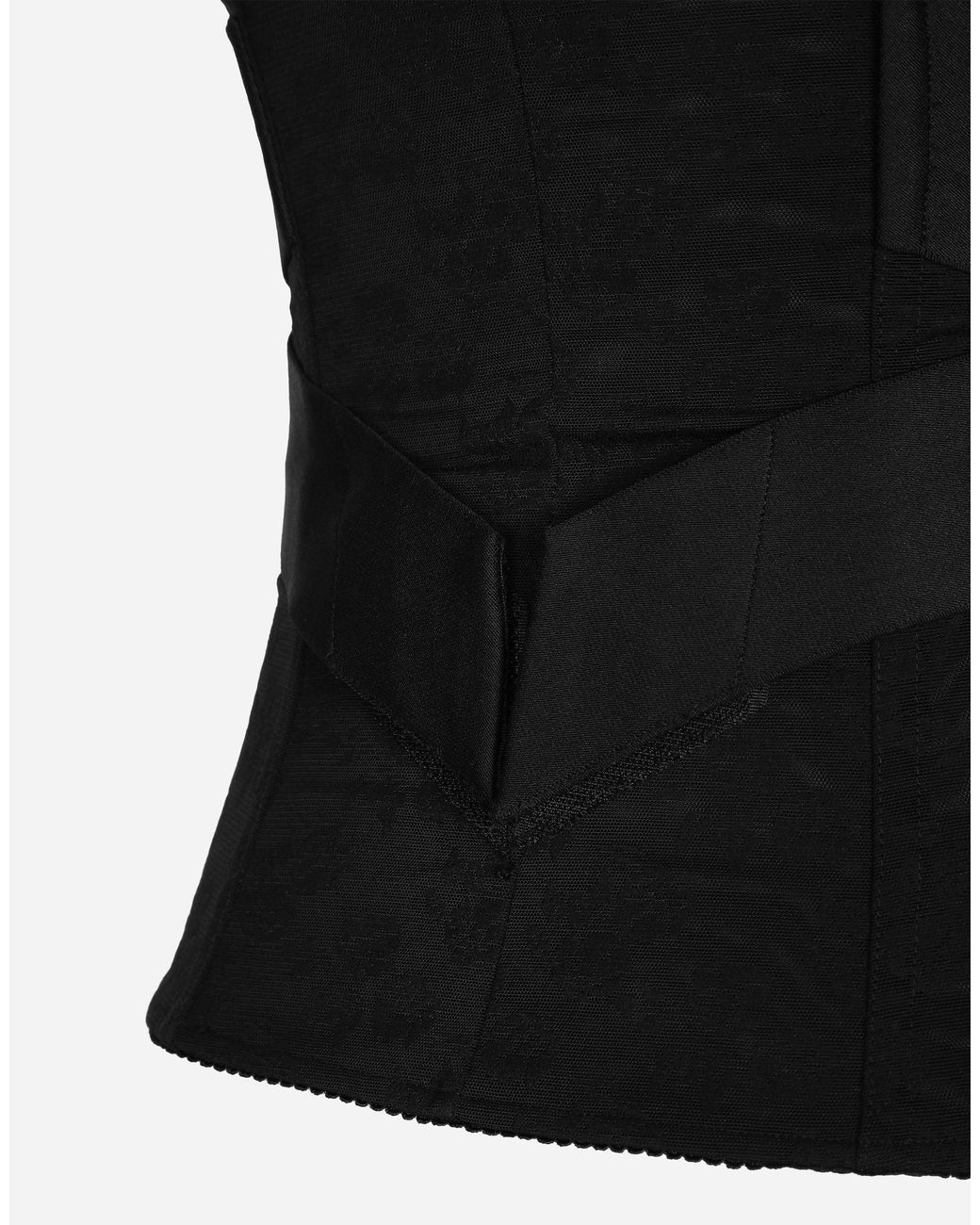 Dolce & Gabbana Black Corset Belt