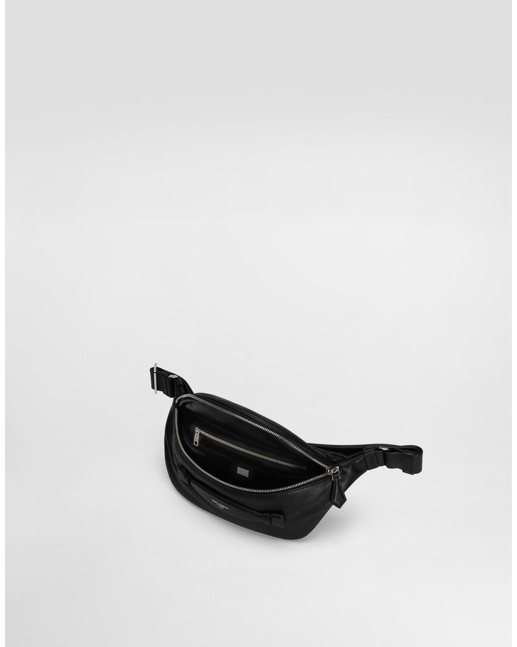 Dolce & Gabbana Gürteltasche Aus Kalbsnappaleder in Black für Herren