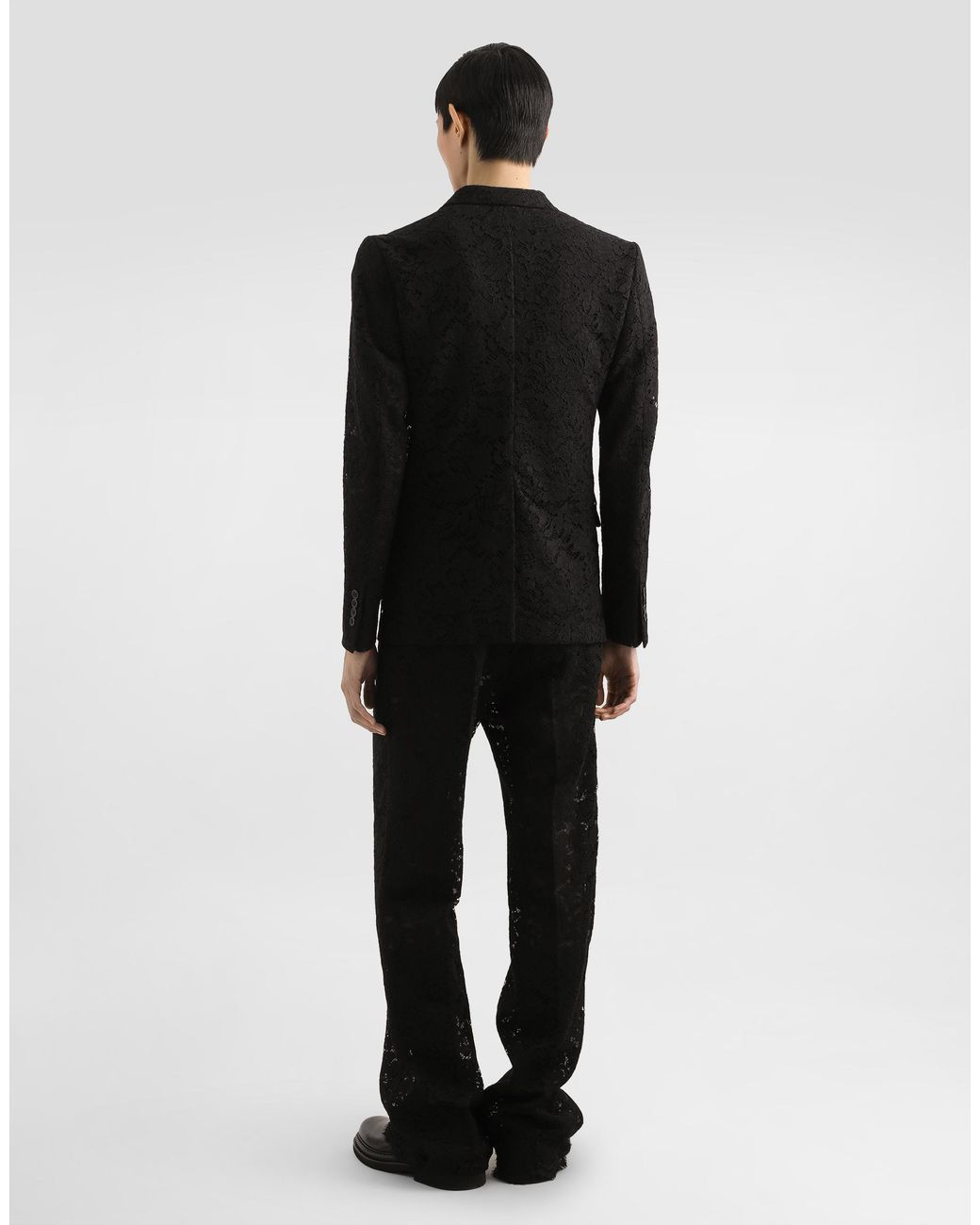 Dolce & Gabbana Black Sicilia Double-Breasted Jacket for men