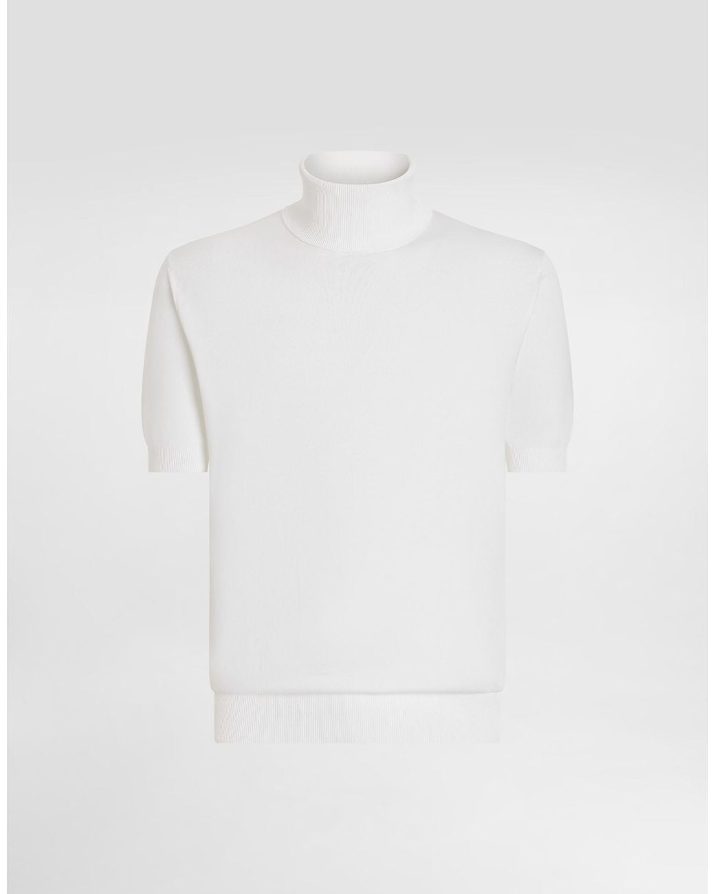 Dolce & Gabbana White Short-Sleeved Cotton Polo-Shirt for men