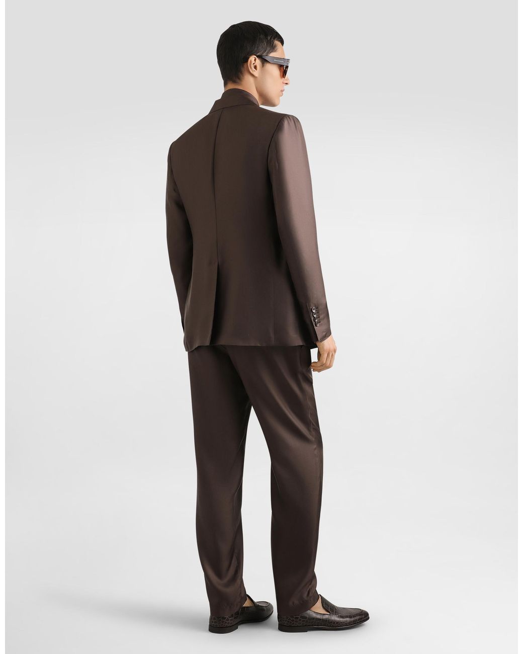 Dolce & Gabbana Brown Silk Shirt for men