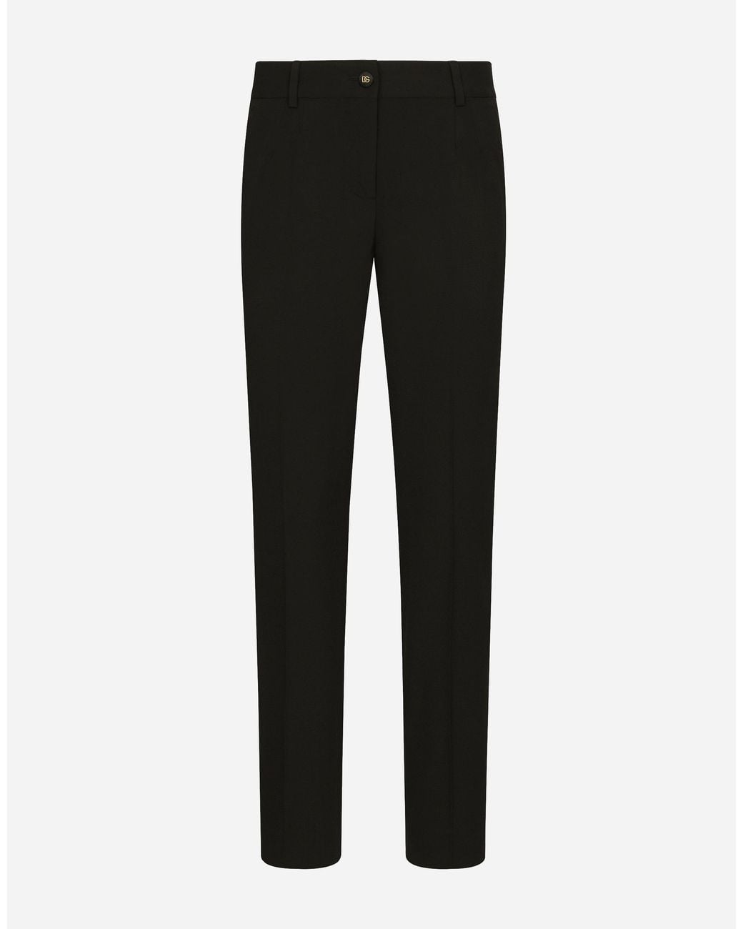 Dolce & Gabbana Black Wool Fabric Pants
