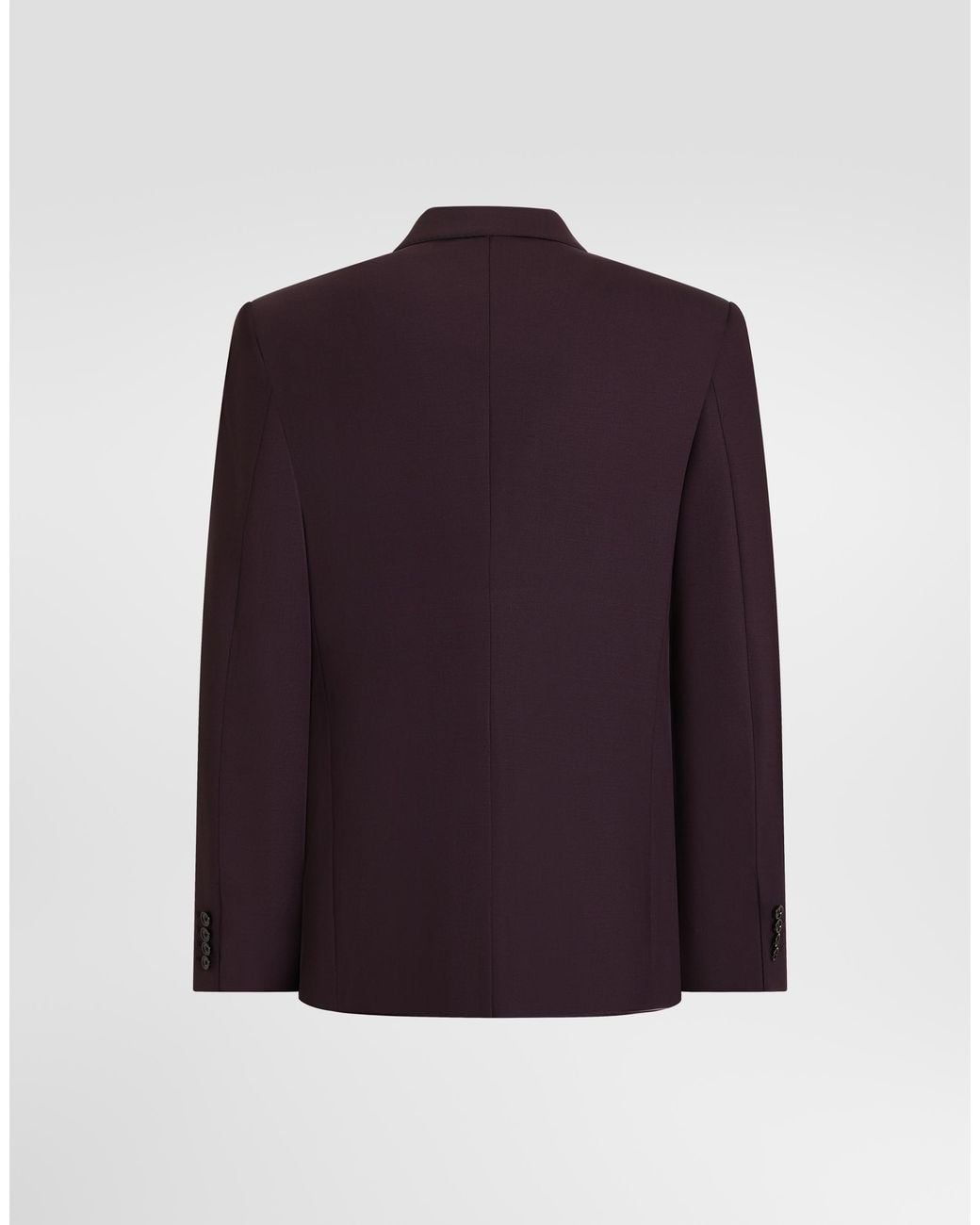 Dolce & Gabbana Purple Sicilia Light Double-Breasted Wool Jacket for men