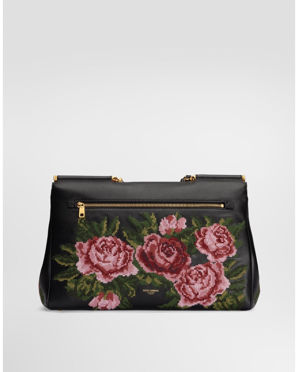 Dolce & Gabbana Black Maxi My Sicily Handbag