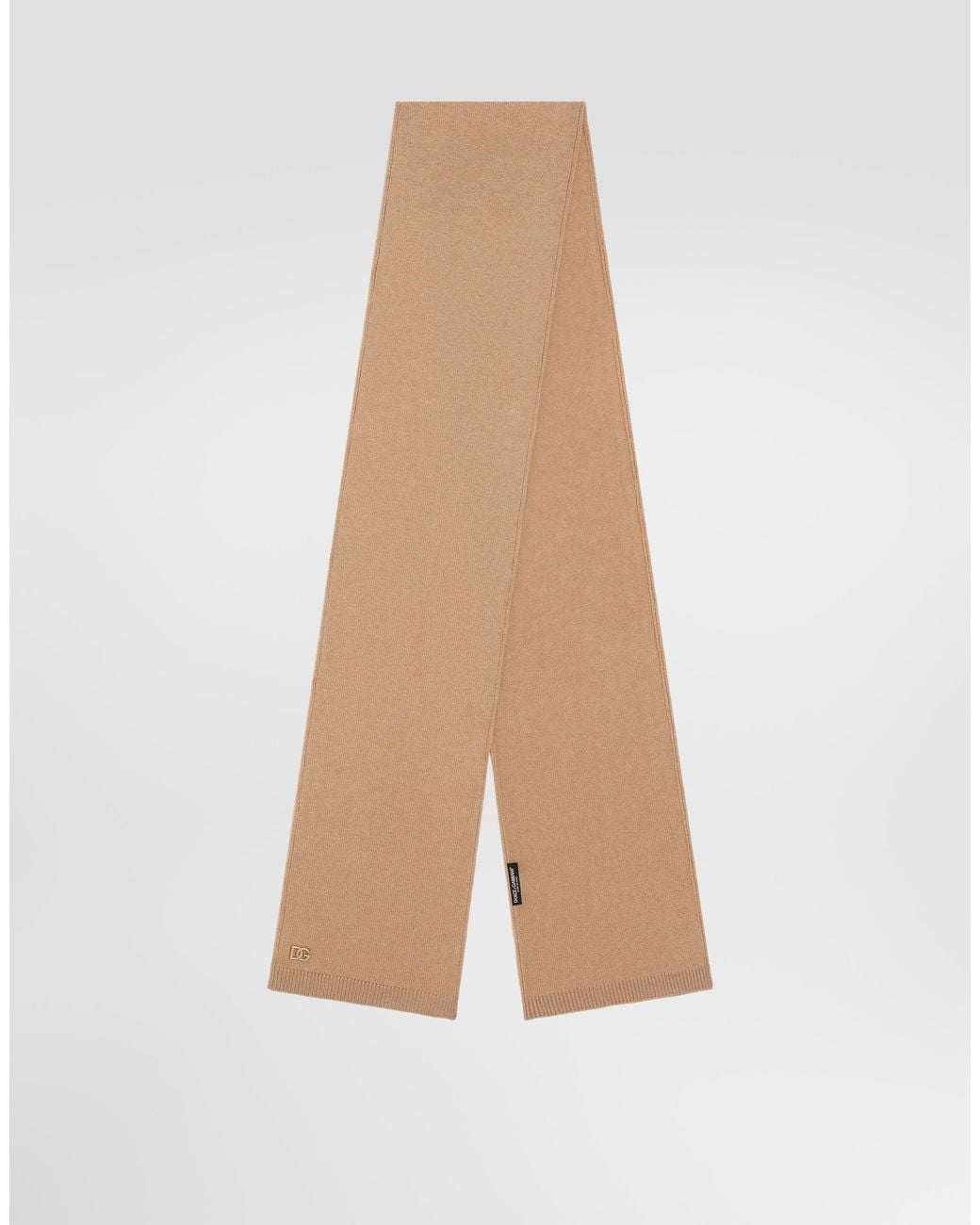 Dolce & Gabbana Natural Virgin Wool Scarf