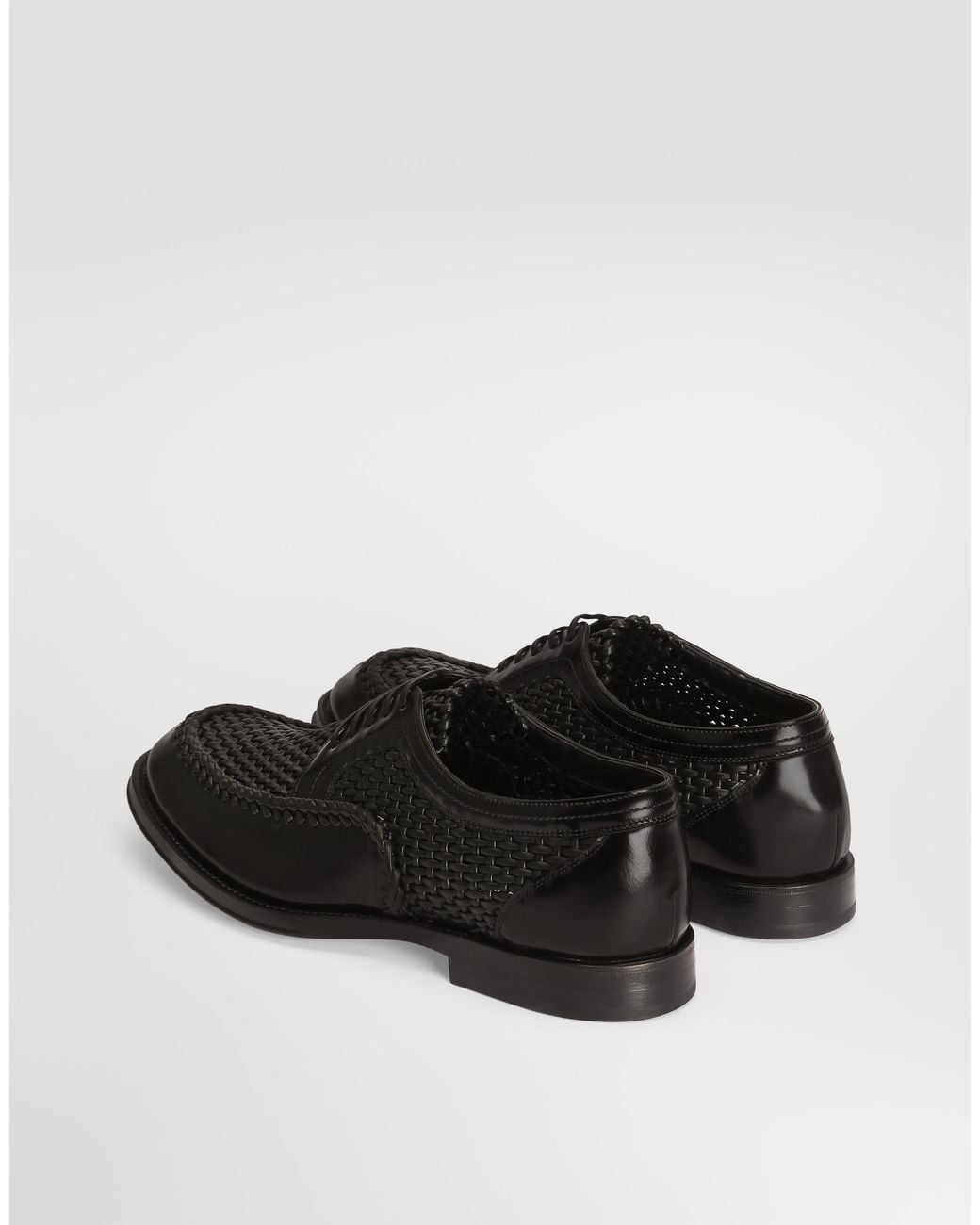 Dolce & Gabbana Derbyschuhe Mit Flechtmuster in White für Herren