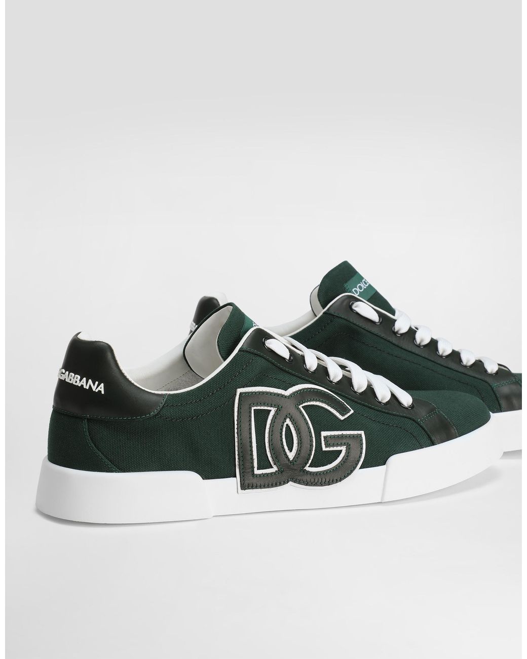 Dolce & Gabbana Green Portofino Light Strobel Sneakers for men