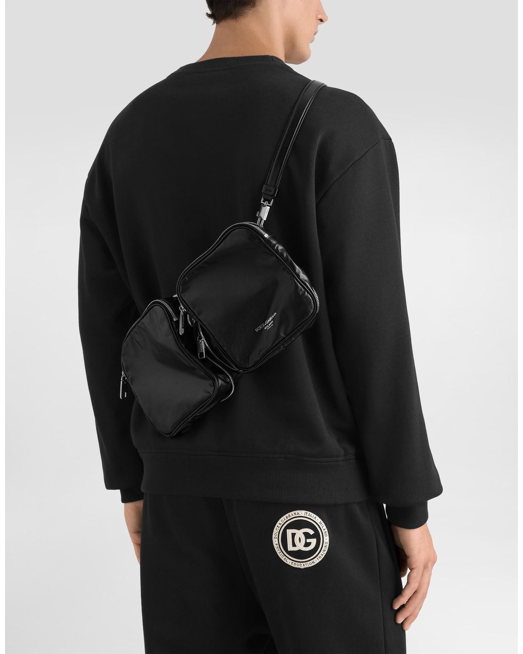 Dolce & Gabbana Black Leather Bag for men