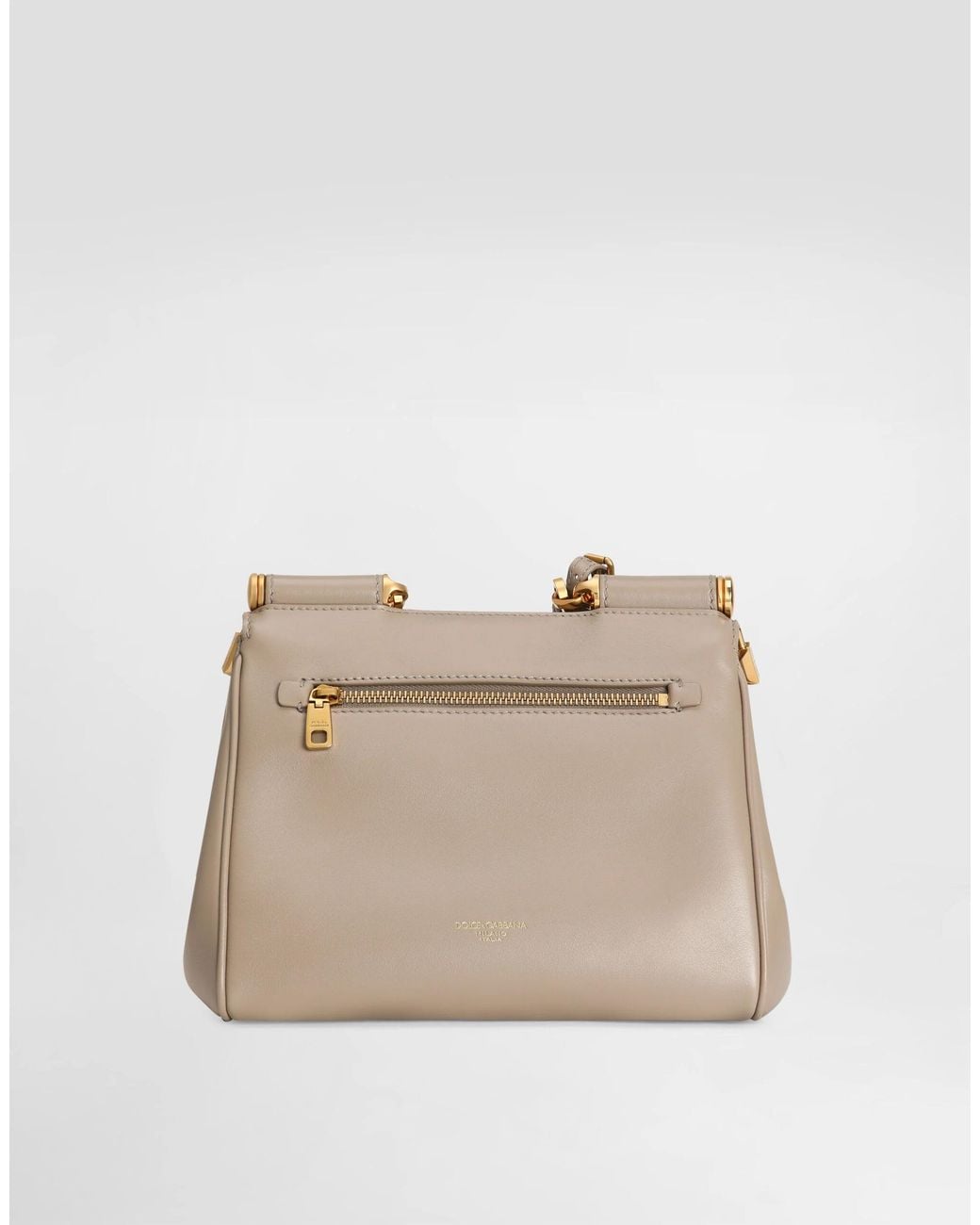 Dolce & Gabbana Natural My Sicily Plong� Calfskin Bag