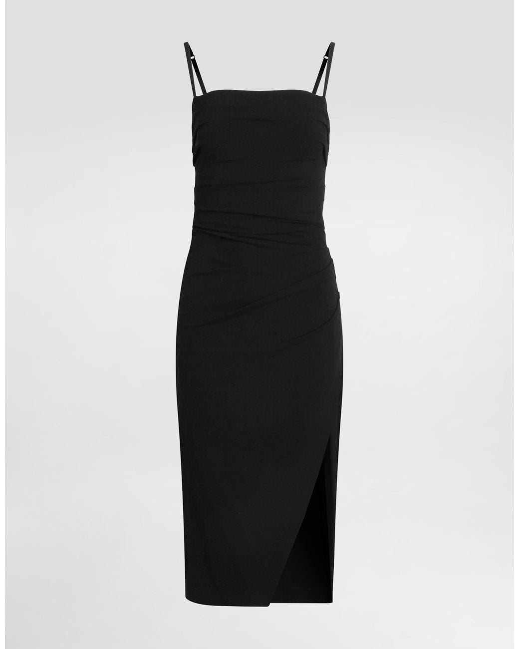 Dolce & Gabbana Black Viscose Jersey Dress