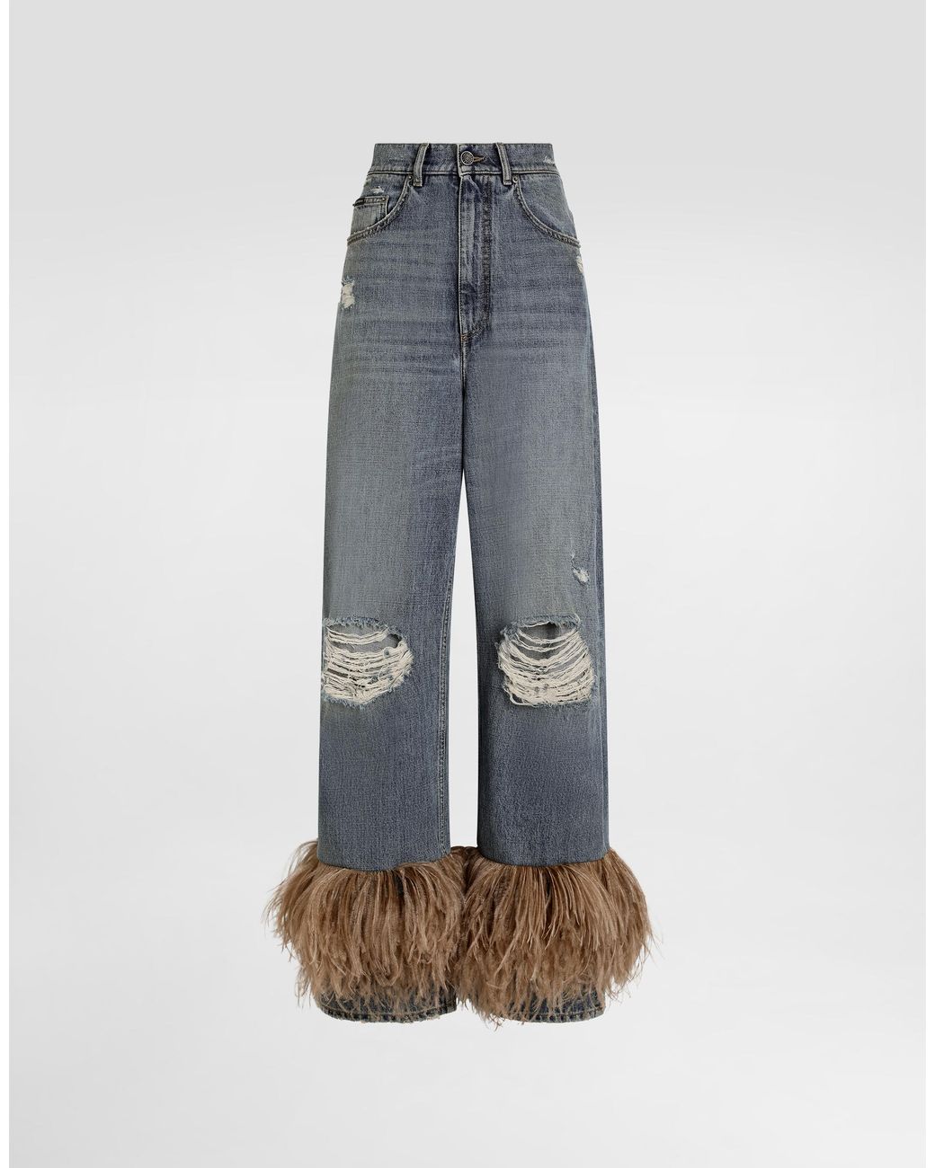 Dolce & Gabbana Blue 5-Pocket Denim Trousers