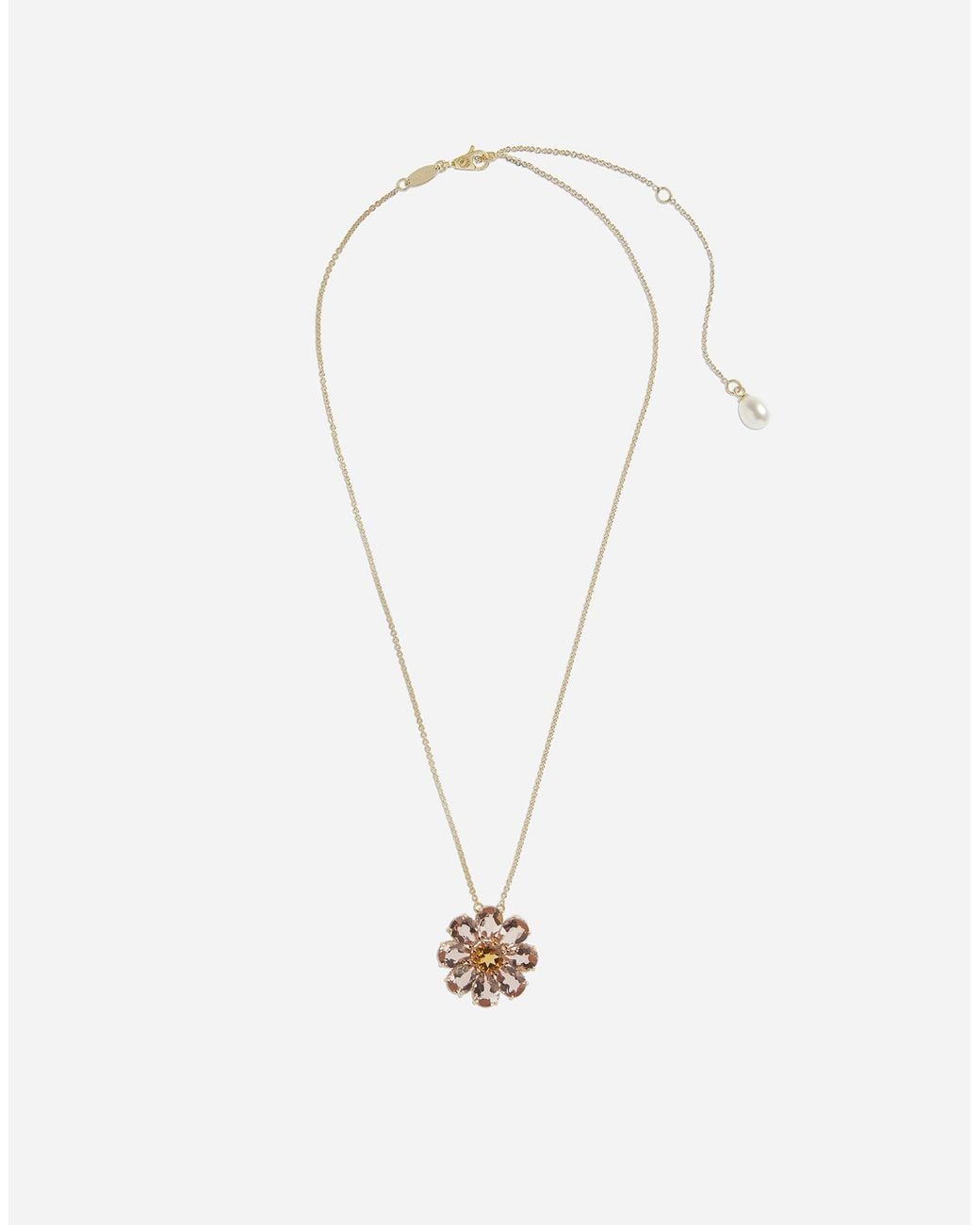 Dolce & Gabbana White Spring Pendant 18-Carat And And Morganites