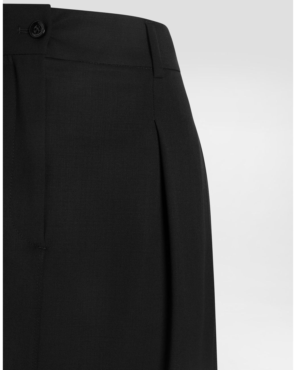 Dolce & Gabbana Black Bi-Stretch Sallia Skirt