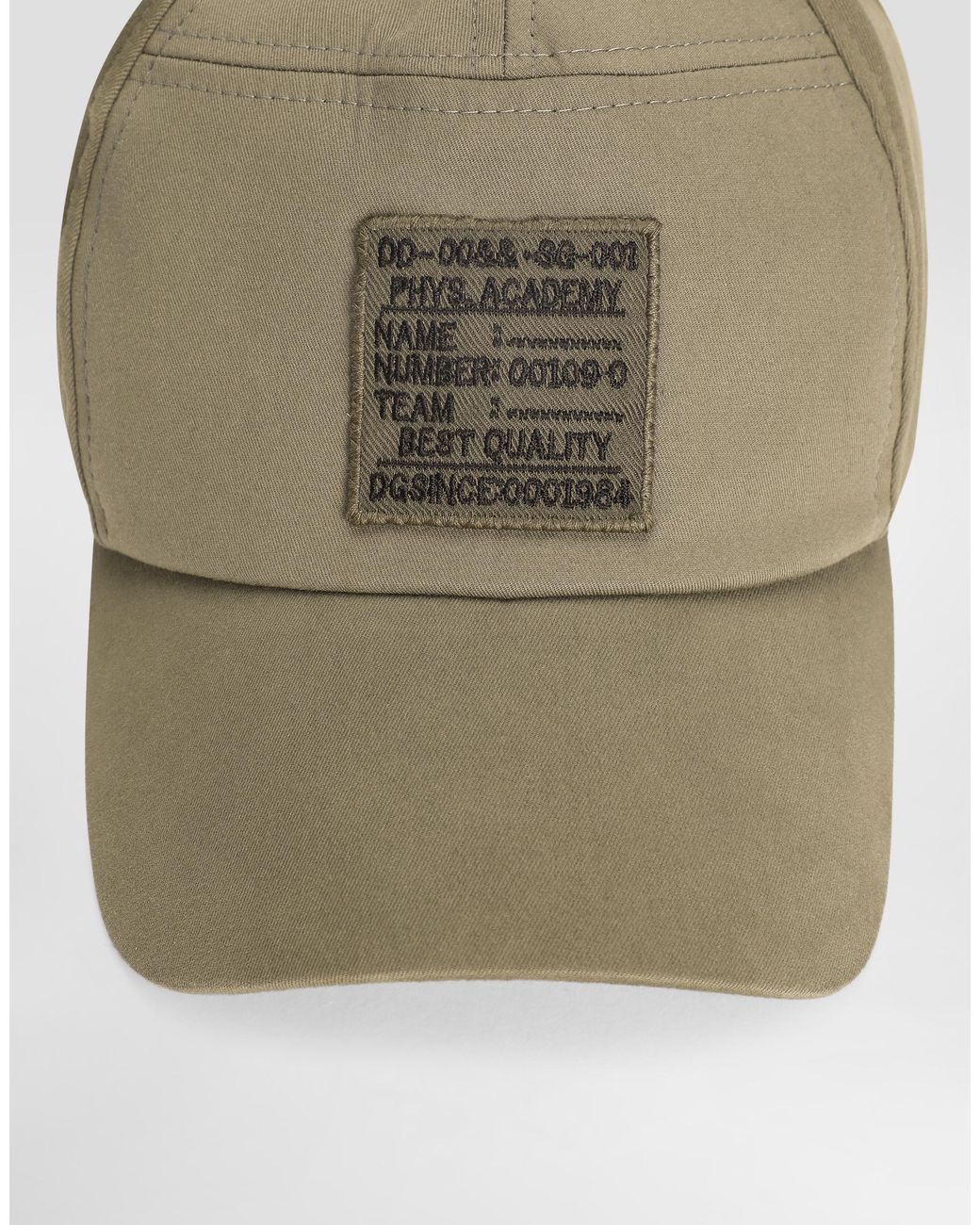 Dolce & Gabbana Natural Cotton Gabardine Baseball Cap for men