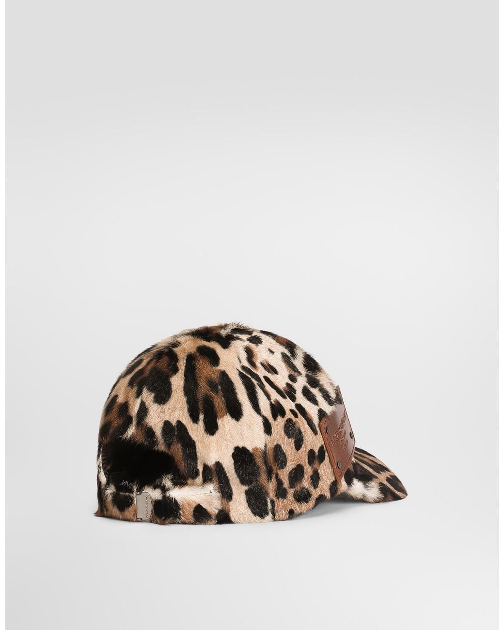 Dolce & Gabbana Natural Leopard-Pattern Baseball Cap for men