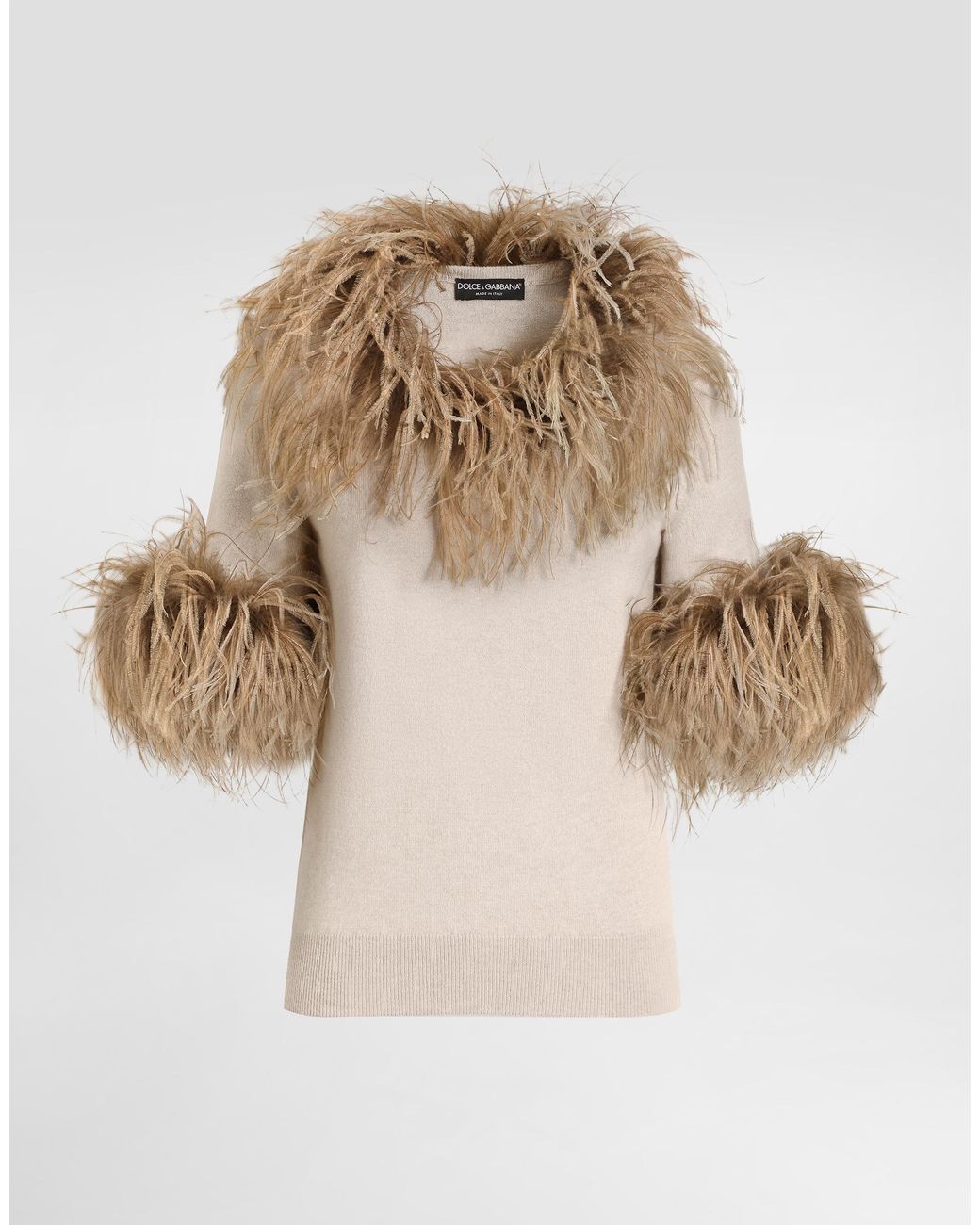 Dolce & Gabbana Natural Cashmere Pullover