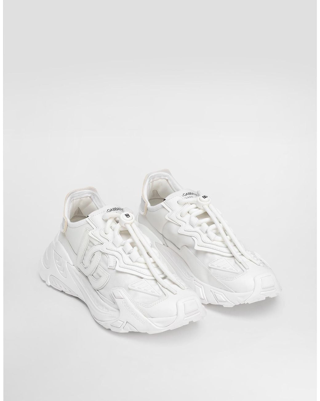Dolce & Gabbana White Sports Shoes 'Day Faster'