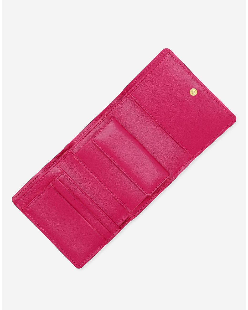 Dolce & Gabbana Pink Small Devotion Leather Wallet