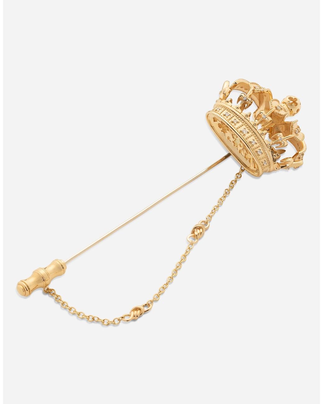 Dolce & Gabbana White Royal Stick Pin for men