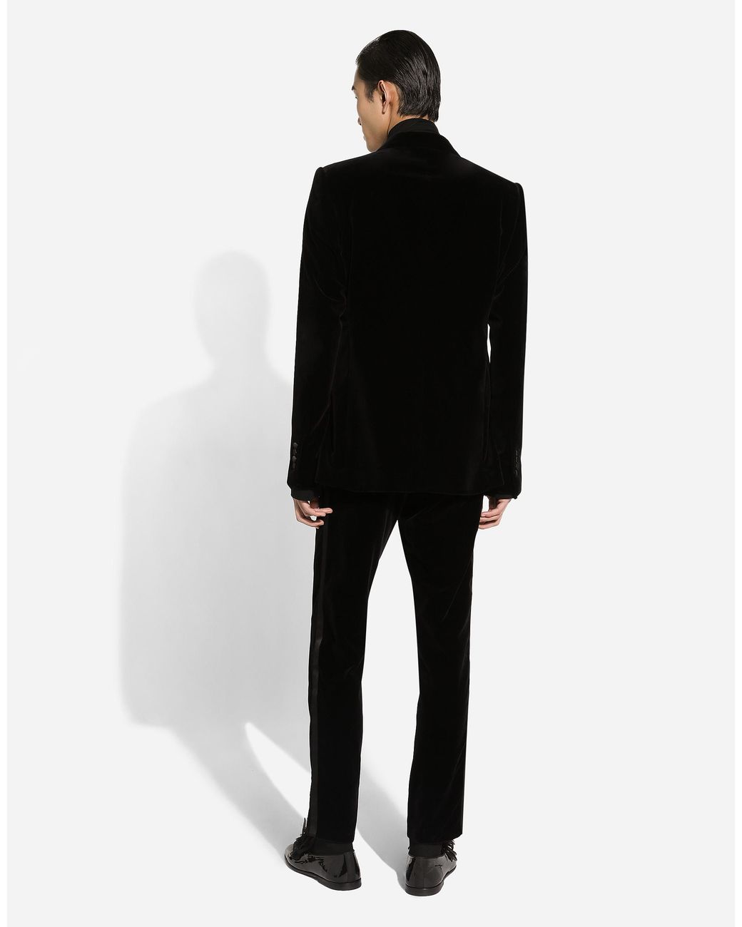 Dolce & Gabbana Black Oversize Silk Shirt With Pussy-Bow for men