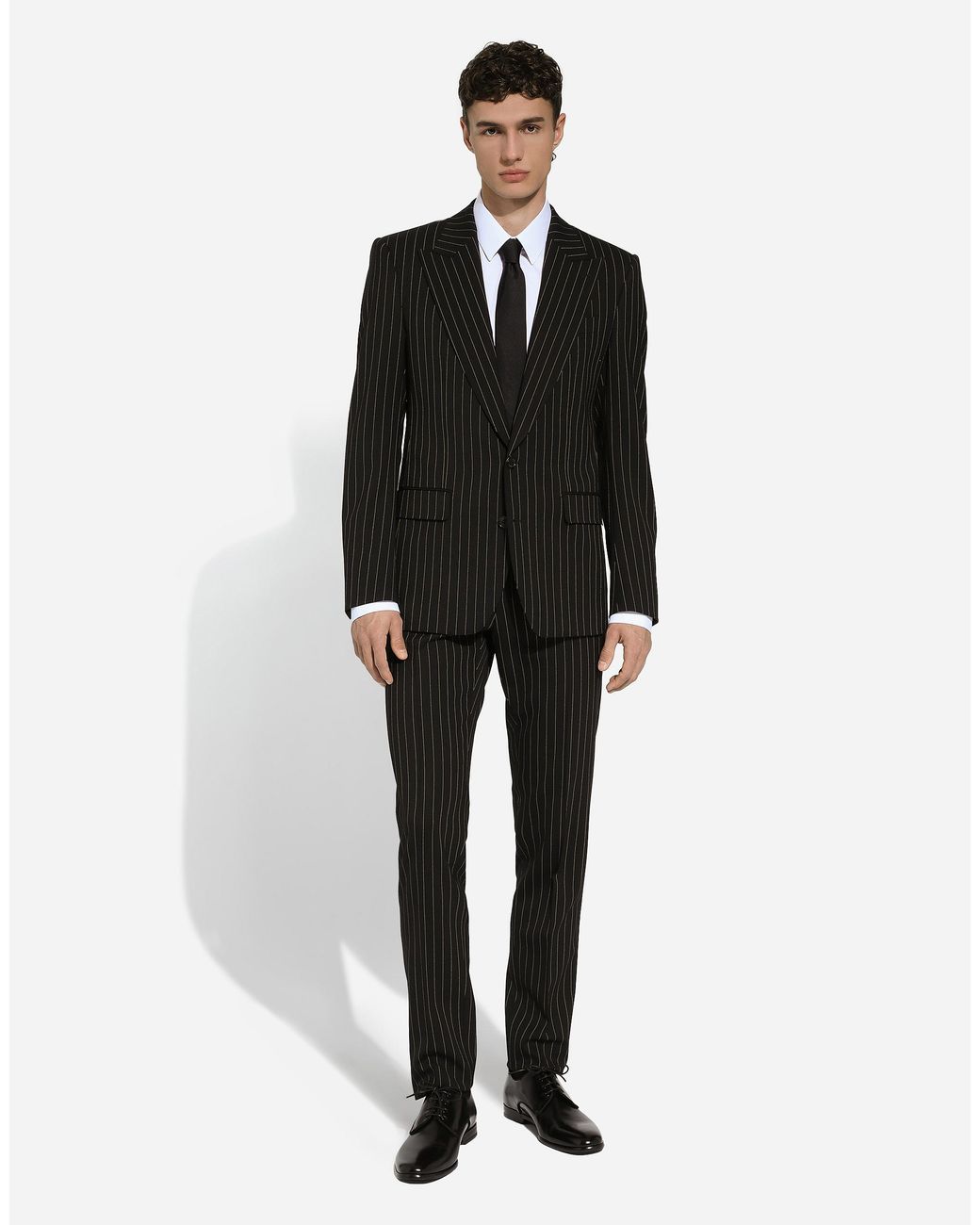 Dolce & Gabbana White Stretch Cotton-Fit Shirt for men