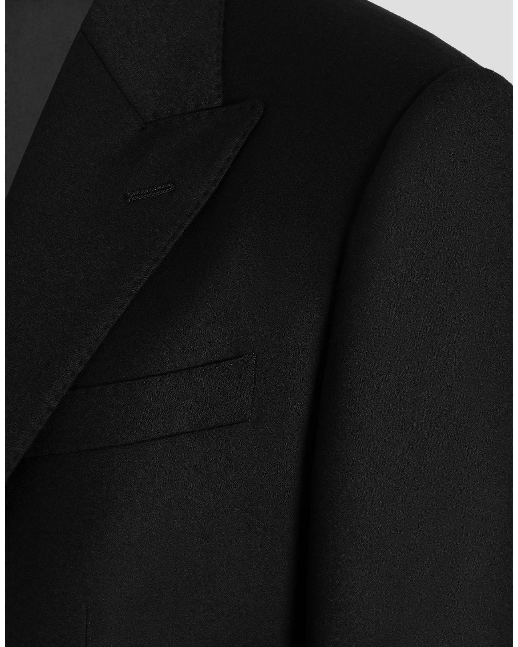 Dolce & Gabbana Black Martini Light Single-Breasted Flannel Jacket for men