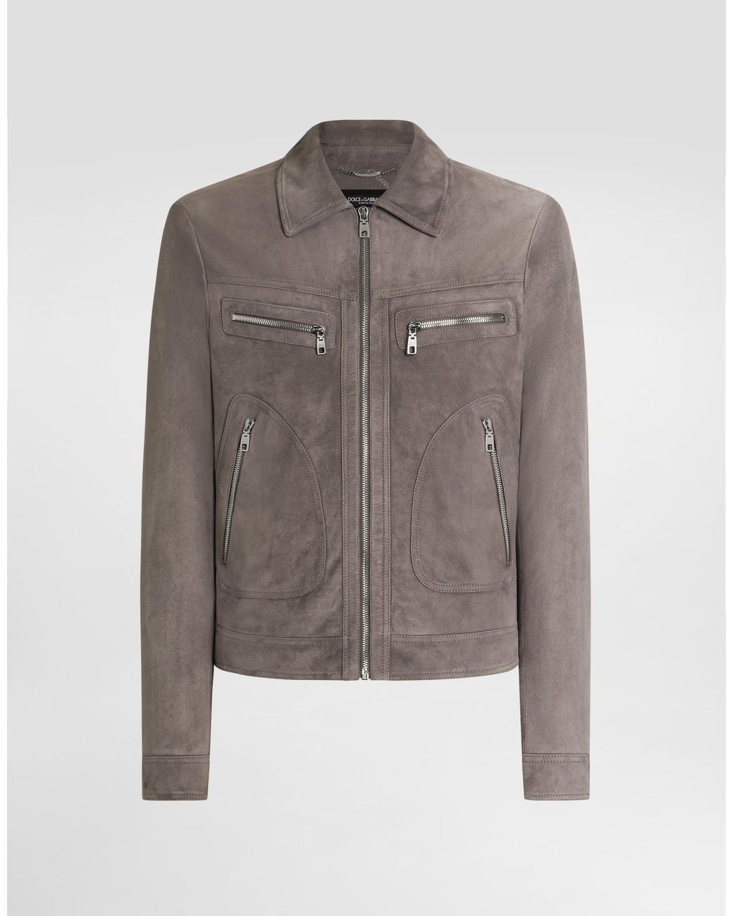 Dolce & Gabbana Gray Giubbotto for men