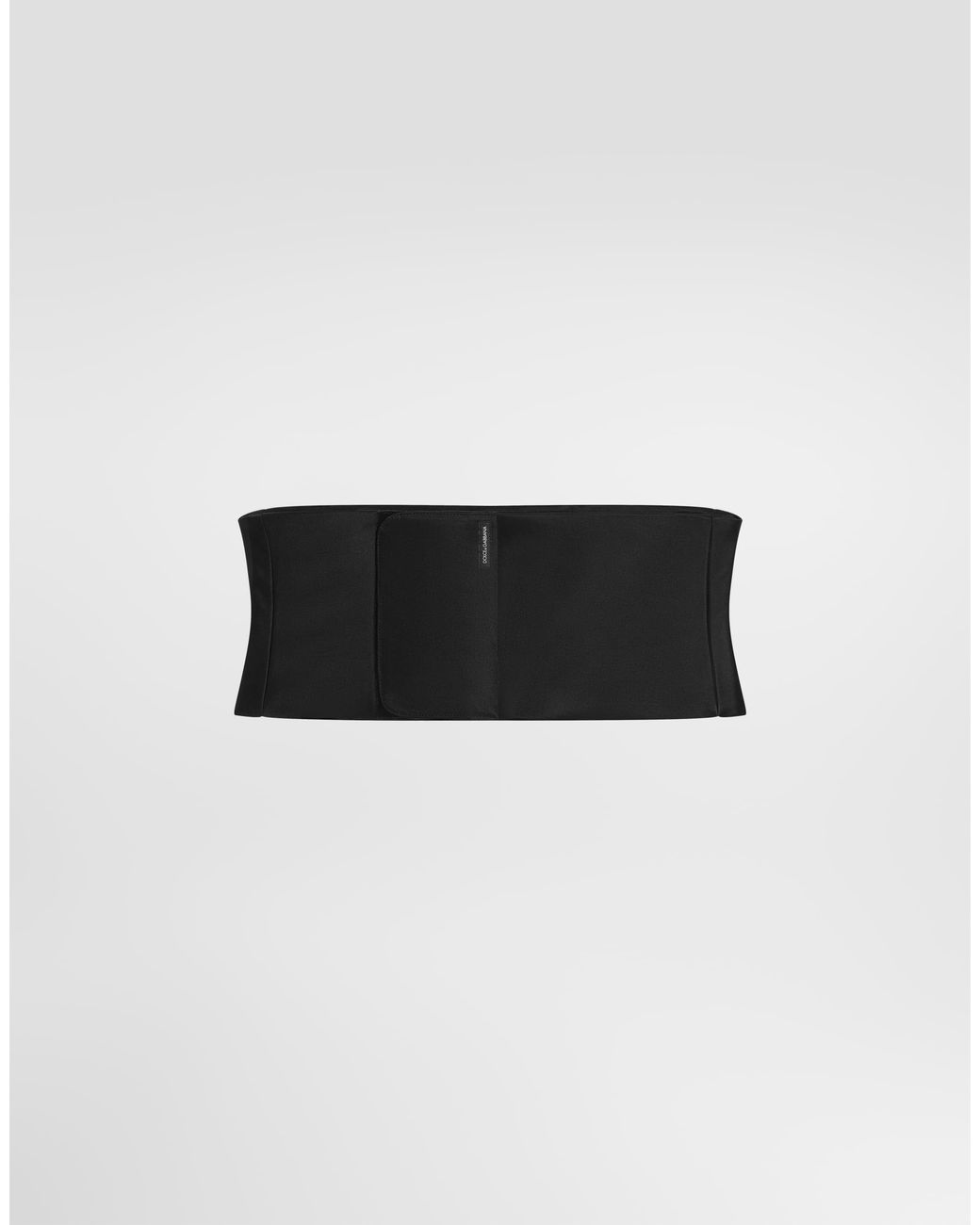 Dolce & Gabbana White Silk Duchesse Cummerbund for men