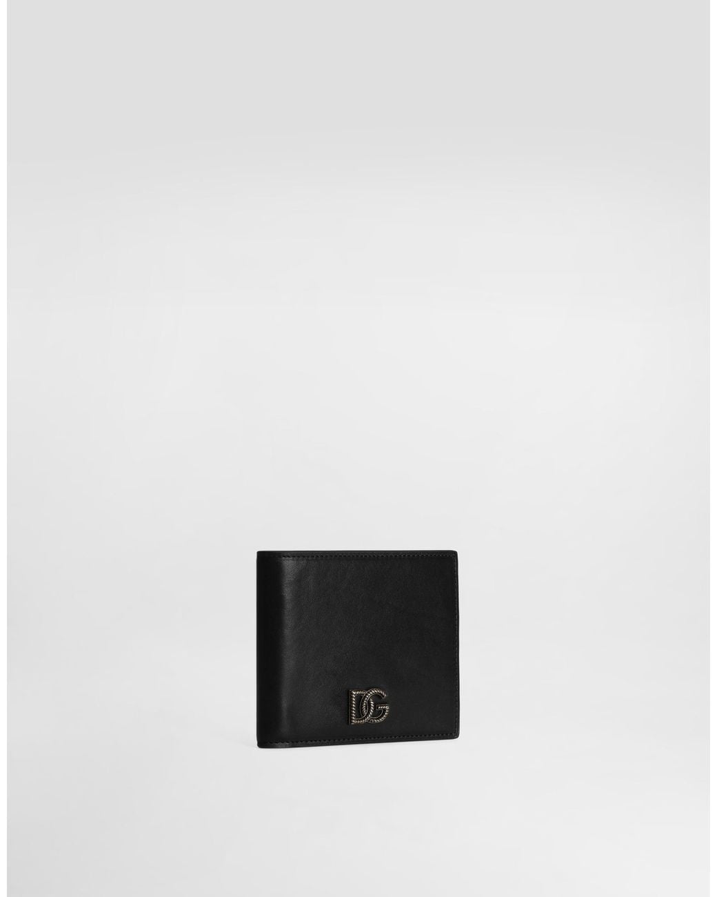 Dolce & Gabbana White Tempesta Calfskin Wallet for men