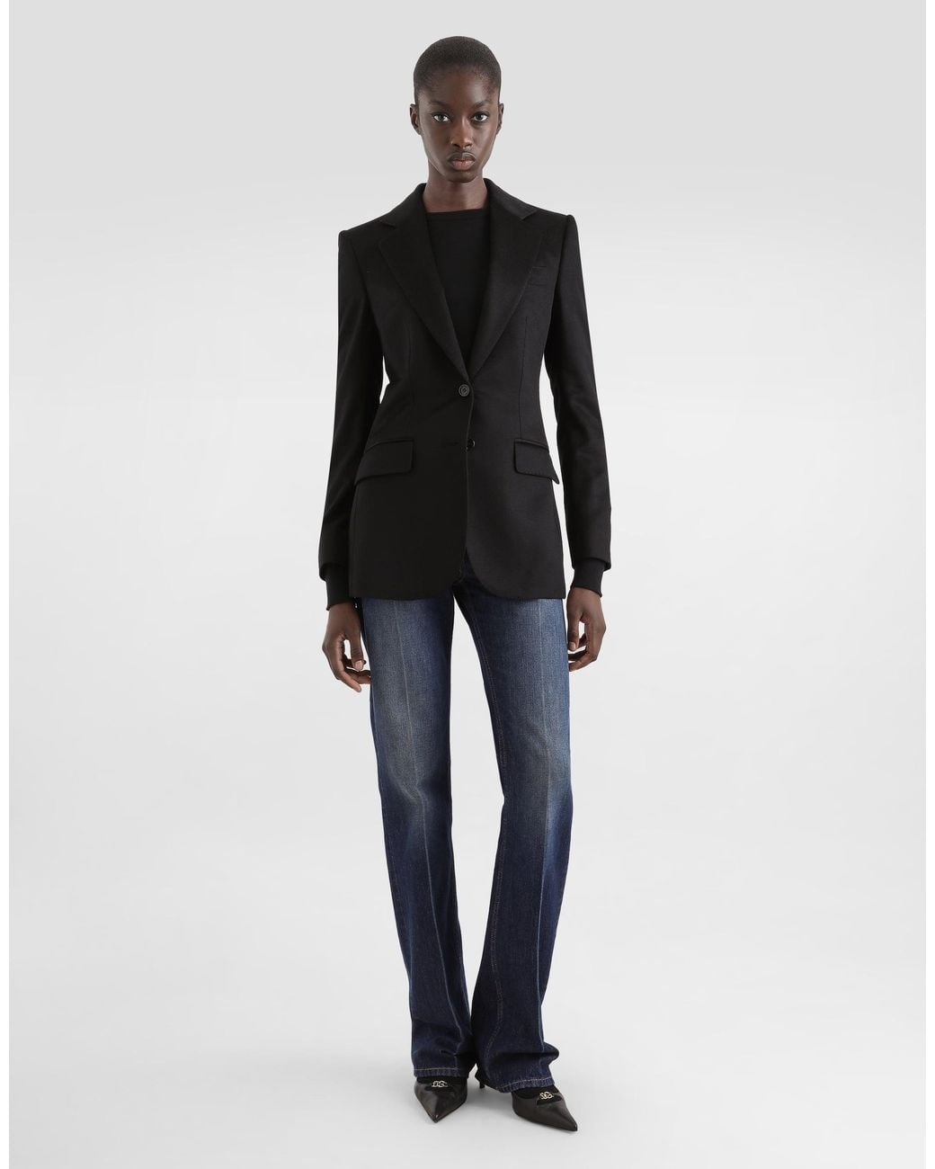 Dolce & Gabbana Black Single-Breasted Jacket