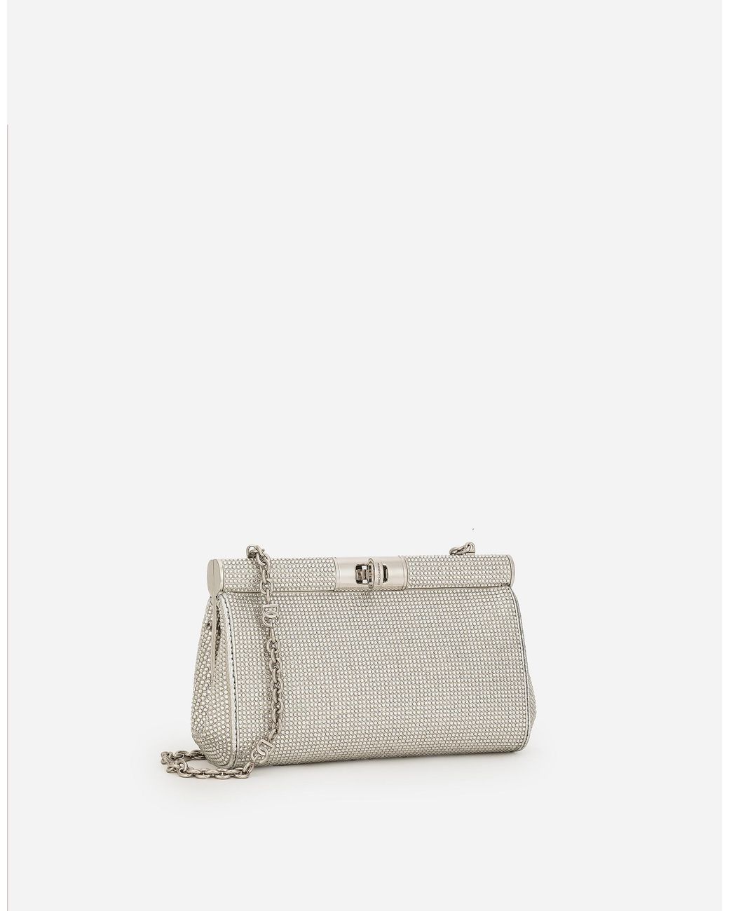 Dolce & Gabbana White Small Marlene Shoulder Bag