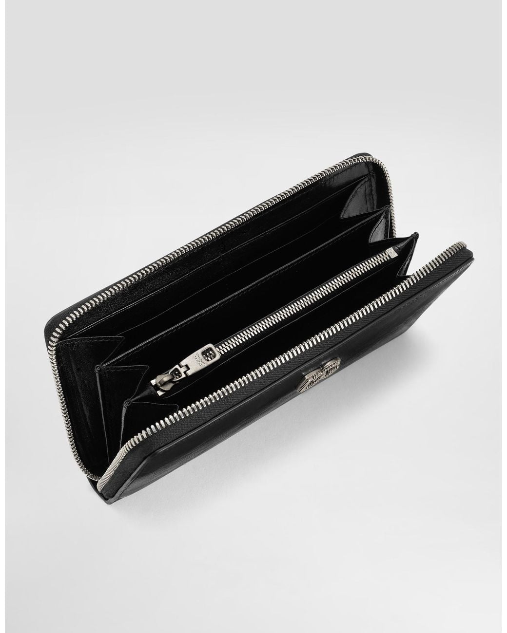 Dolce & Gabbana Black Tempesta Calfskin Wallet for men