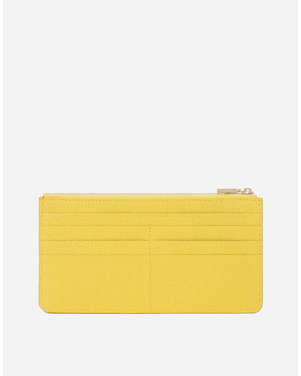 Dolce & Gabbana Yellow Large Card Holder With Tag