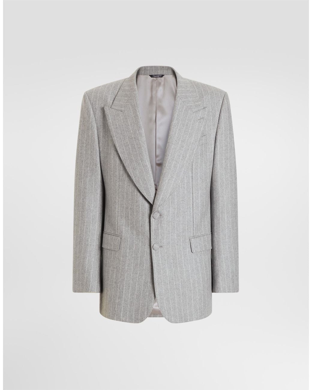 Dolce & Gabbana Gray Martini Single-Breasted Jacket for men
