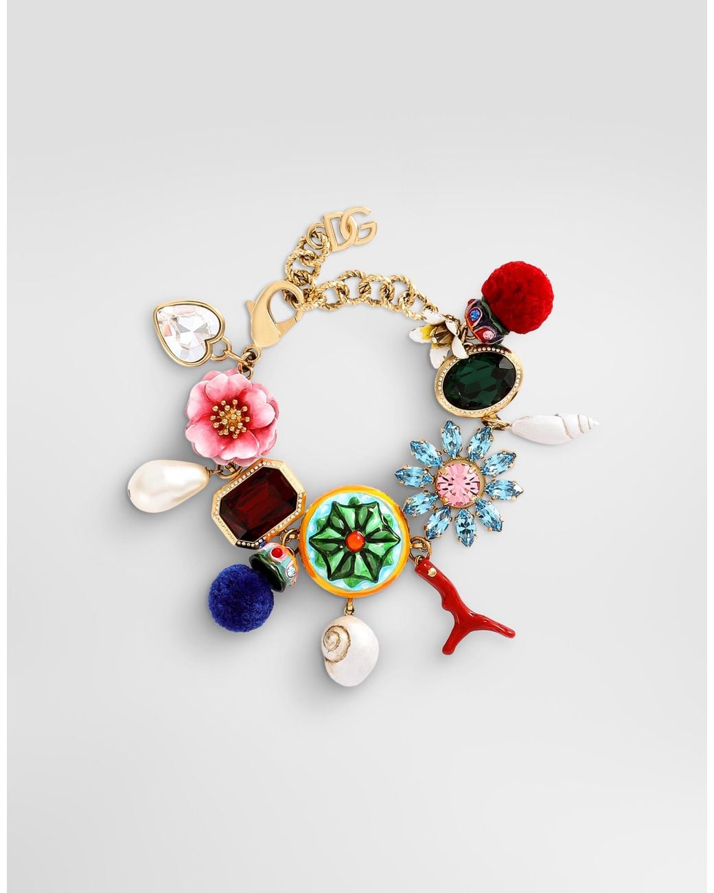 Dolce & Gabbana White Charms Bracelet