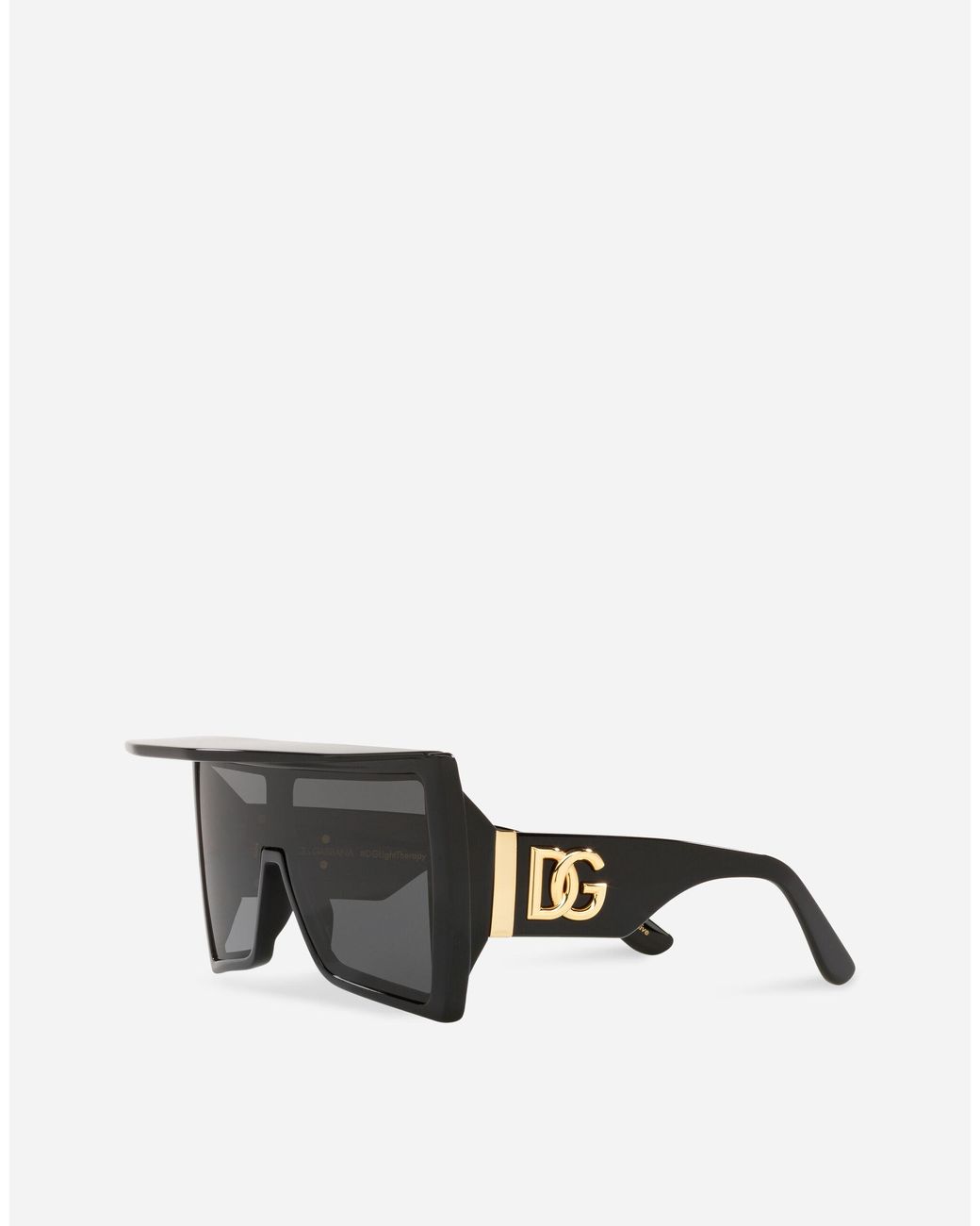 Dolce & Gabbana Visor Sunglasses in Black for Men